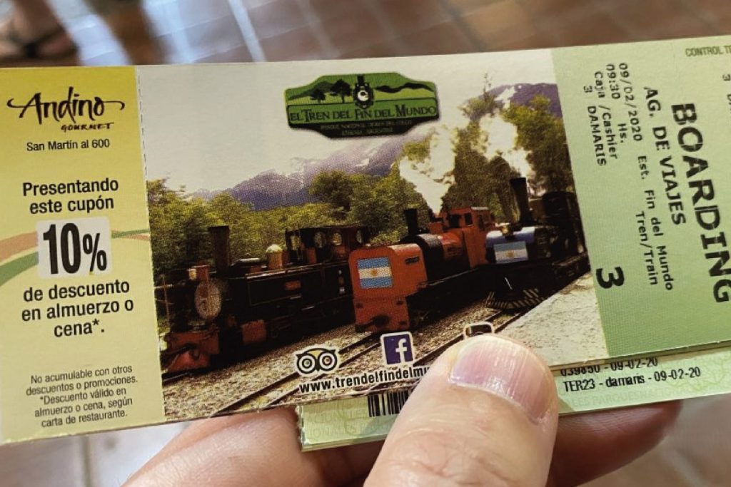 Train of the end of the world and post office at the national park